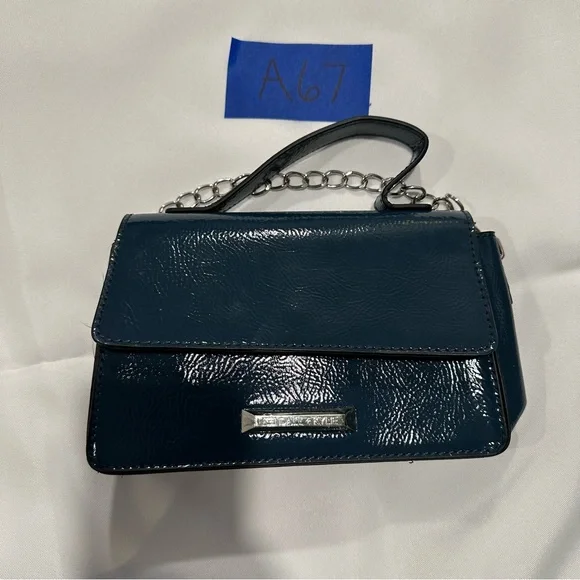 Kendall & Kylie Shiny Dark Blue Crossbody Bag - Picture 7 of 7